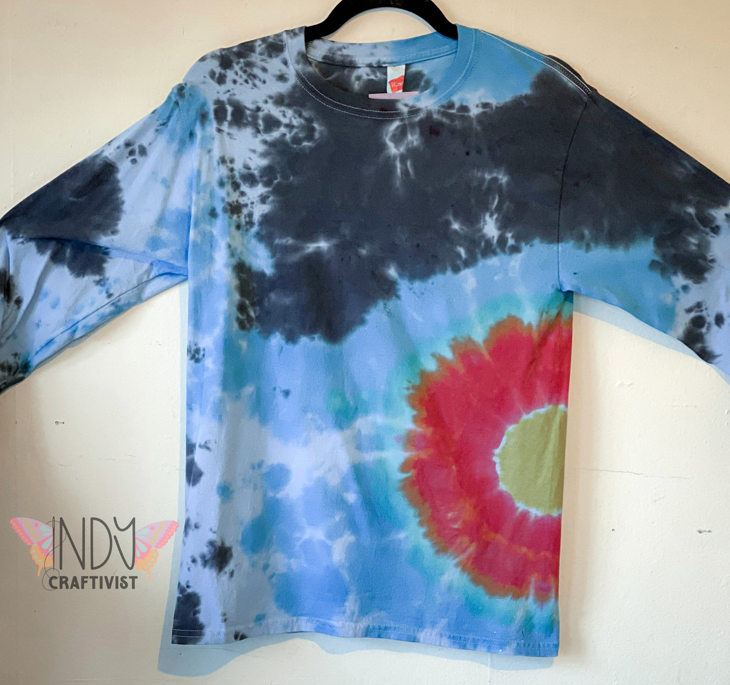 Adult Small Long Sleeve Tie Dye T-shirt