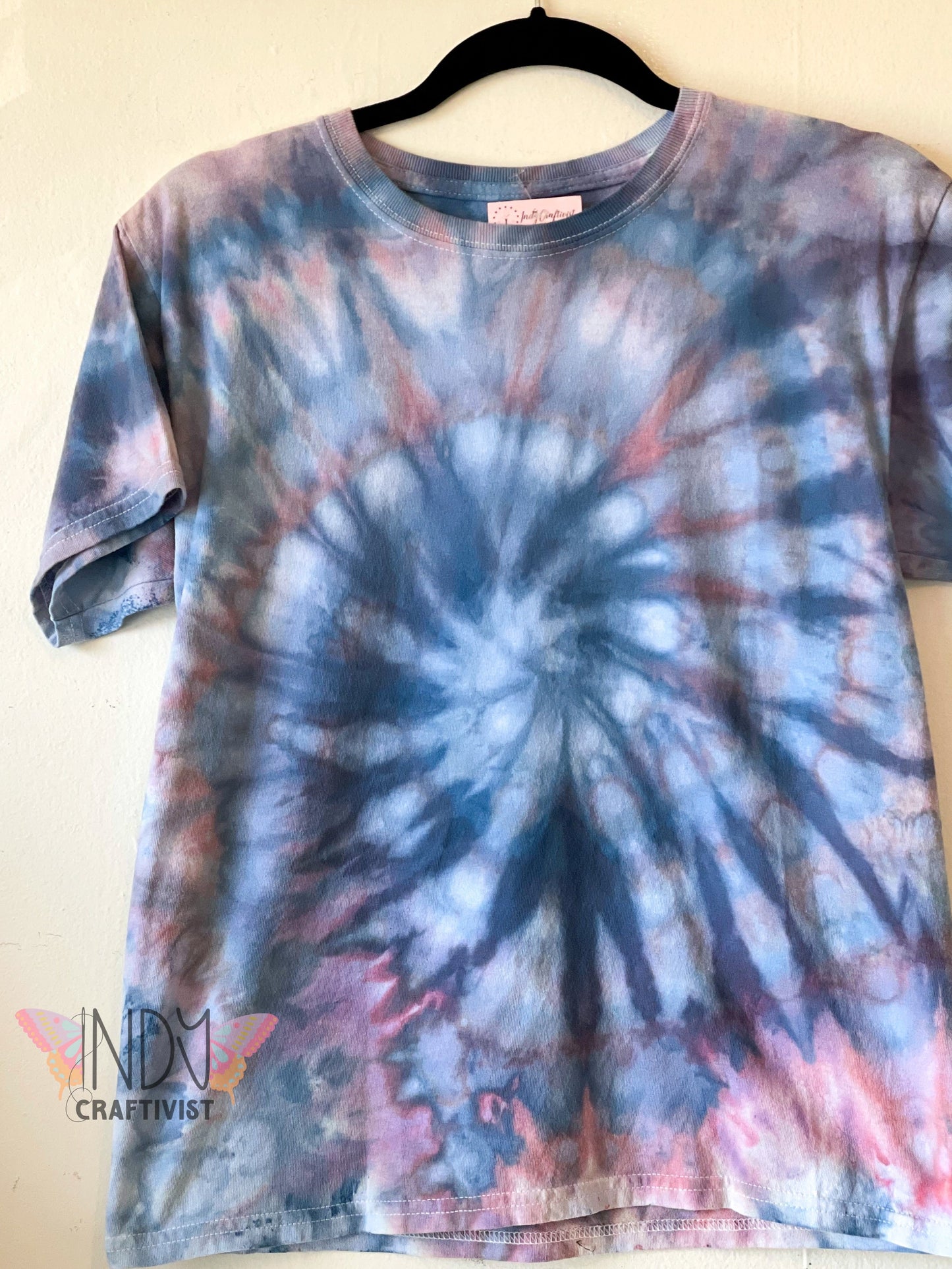 Kids Large Ice Dyed Tie Dye T-shirt