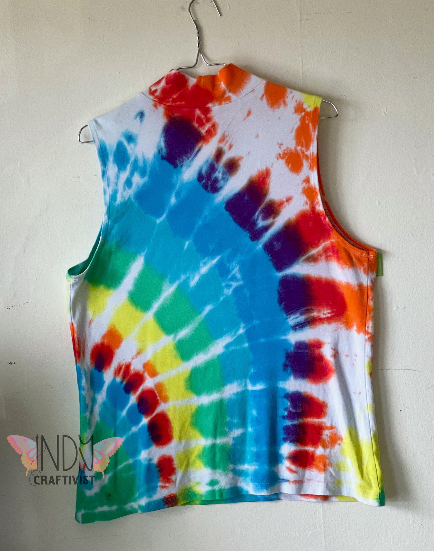 Adult Large Upcycled Tie Dye Tank Top