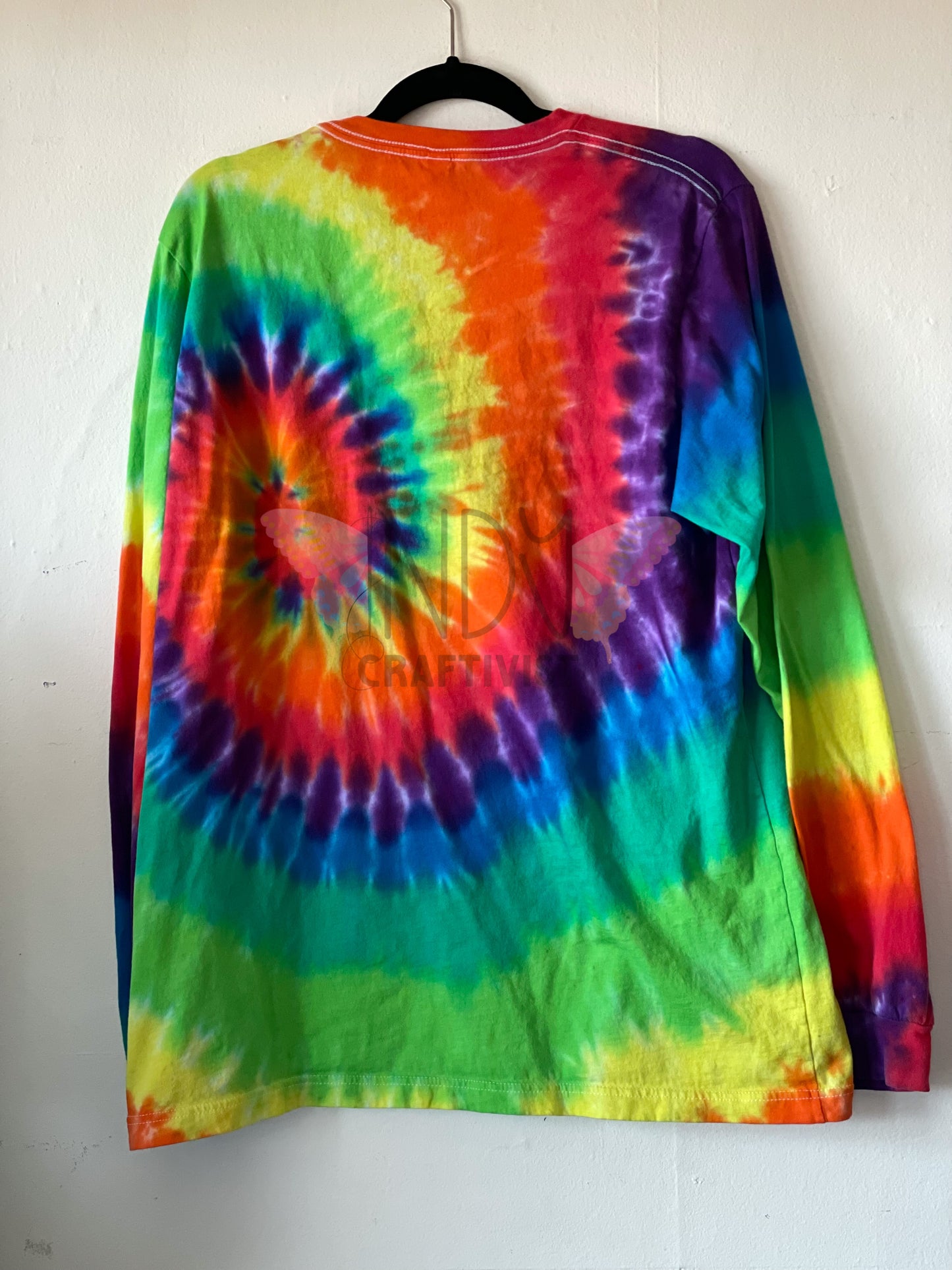 Adult Extra Large Long Sleeve Tie Dye T-shirt