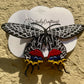 Made-to-order Beautiful Black Freestanding Lace Embroidered Butterfly Hair Clip