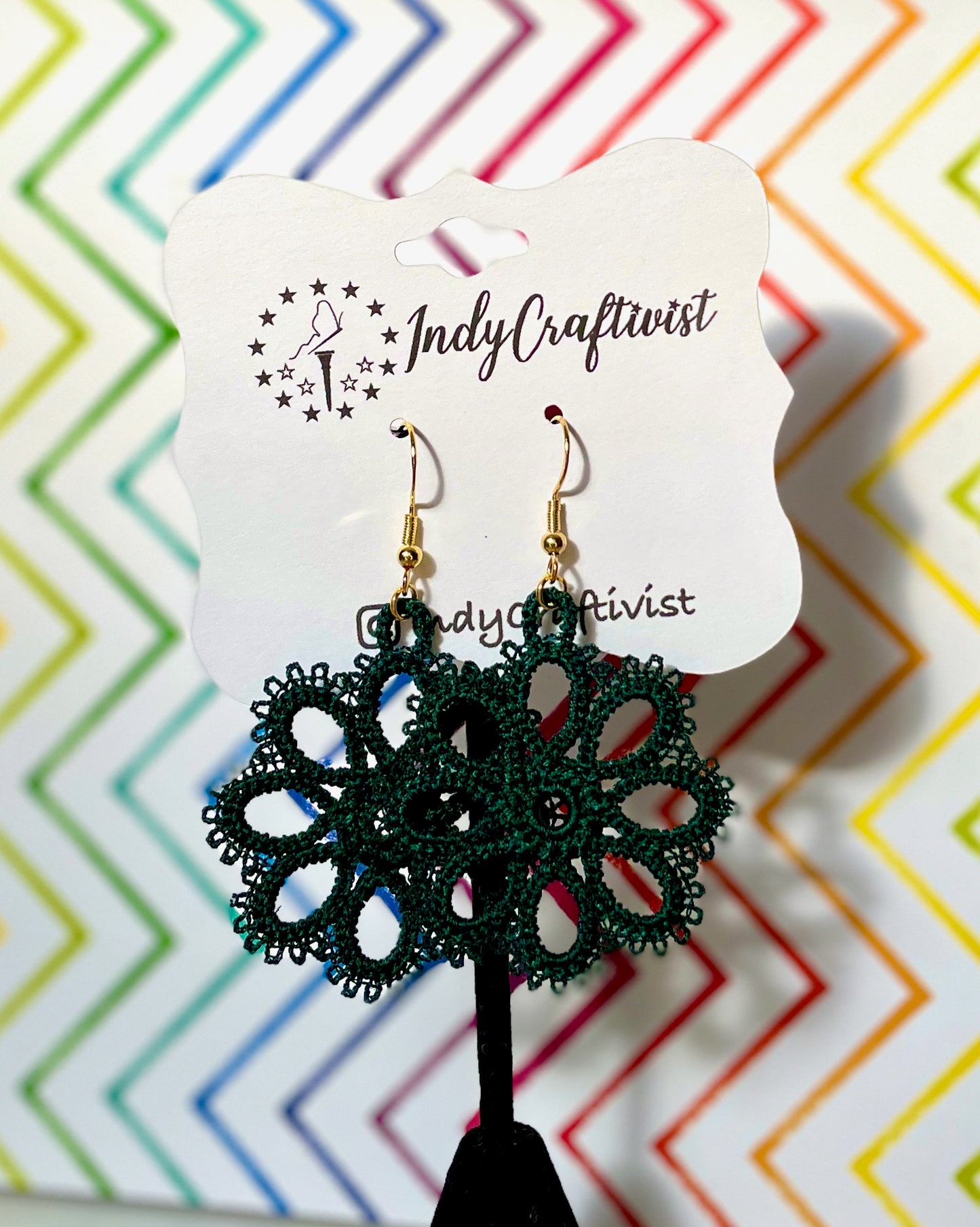 Made-To-Order Flower Tatting Earrings