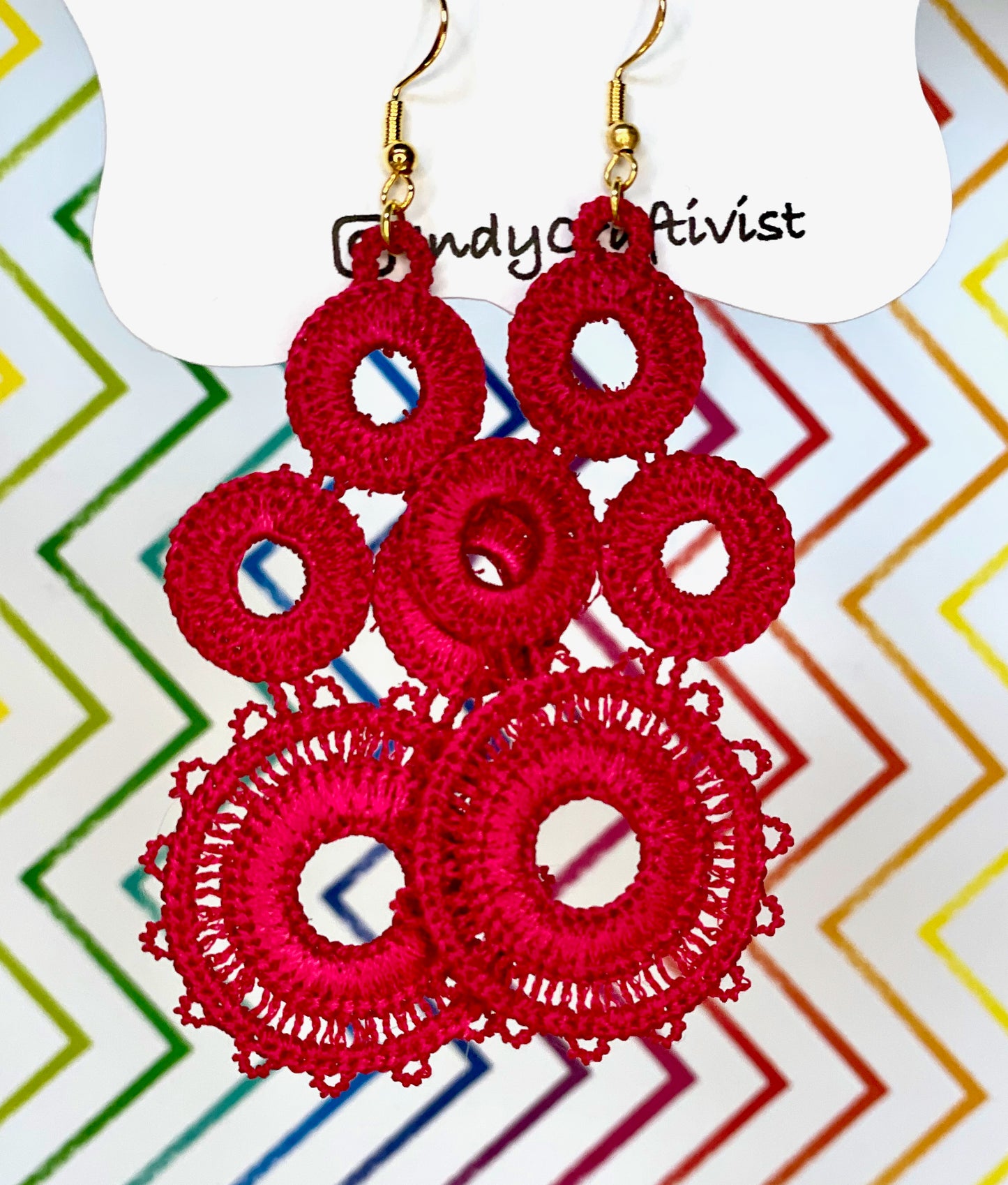 Made-To-Order Circle Tatting Earrings