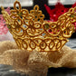 Made-to-Order Freestanding Lace Beautiful Machine Embroidered Crown Barrette