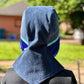 Upcycled Denim Welding Beanie with Neck Cover