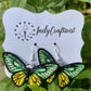 Cape York Birdwing Full Butterfly Earrings