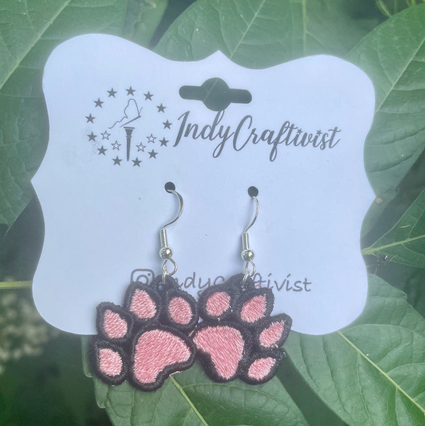 Made-To-Order Paw Print Earrings