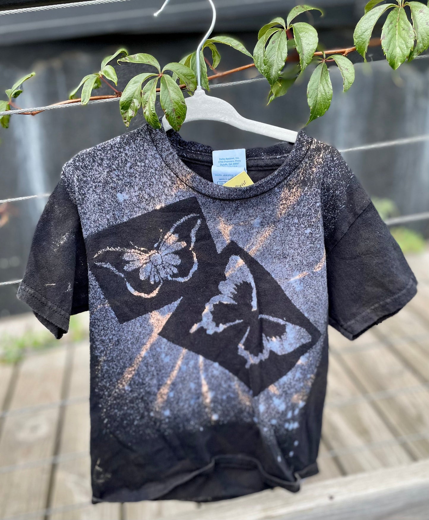 Kids Small Reverse Tie Dyed T-shirt