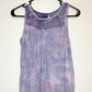 Large Adult Ice Dyed Tank Top with Lace Shoulders