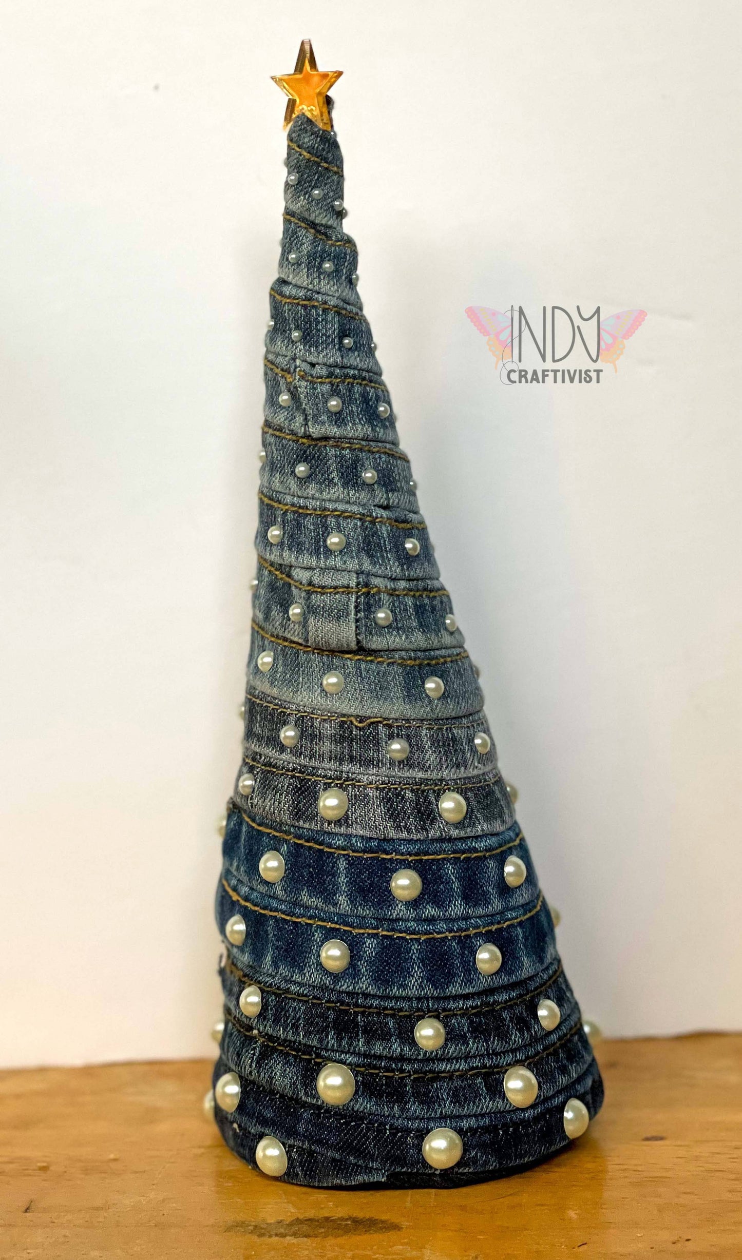 Upcycled Denim Tree