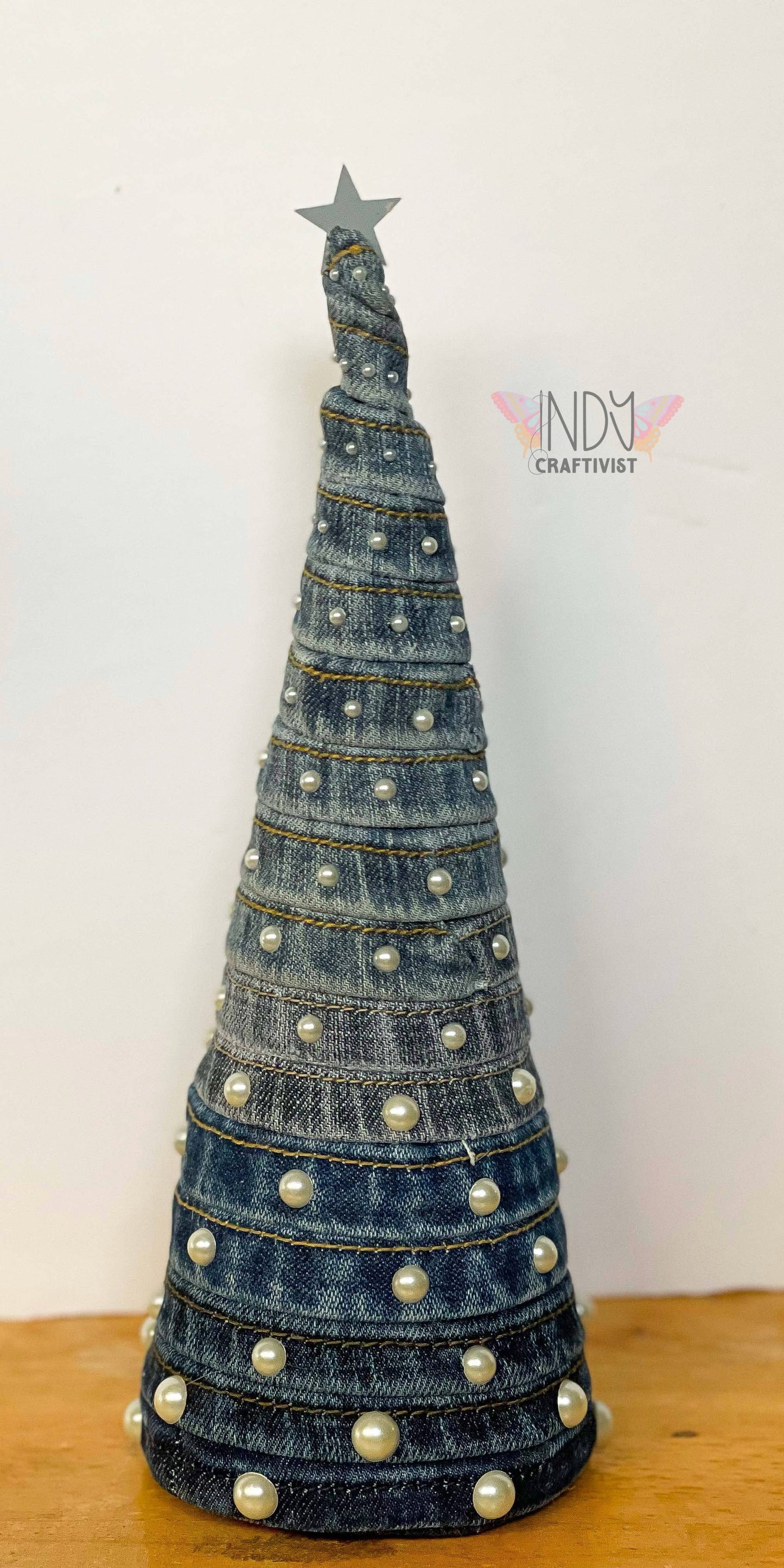 Upcycled Denim Tree