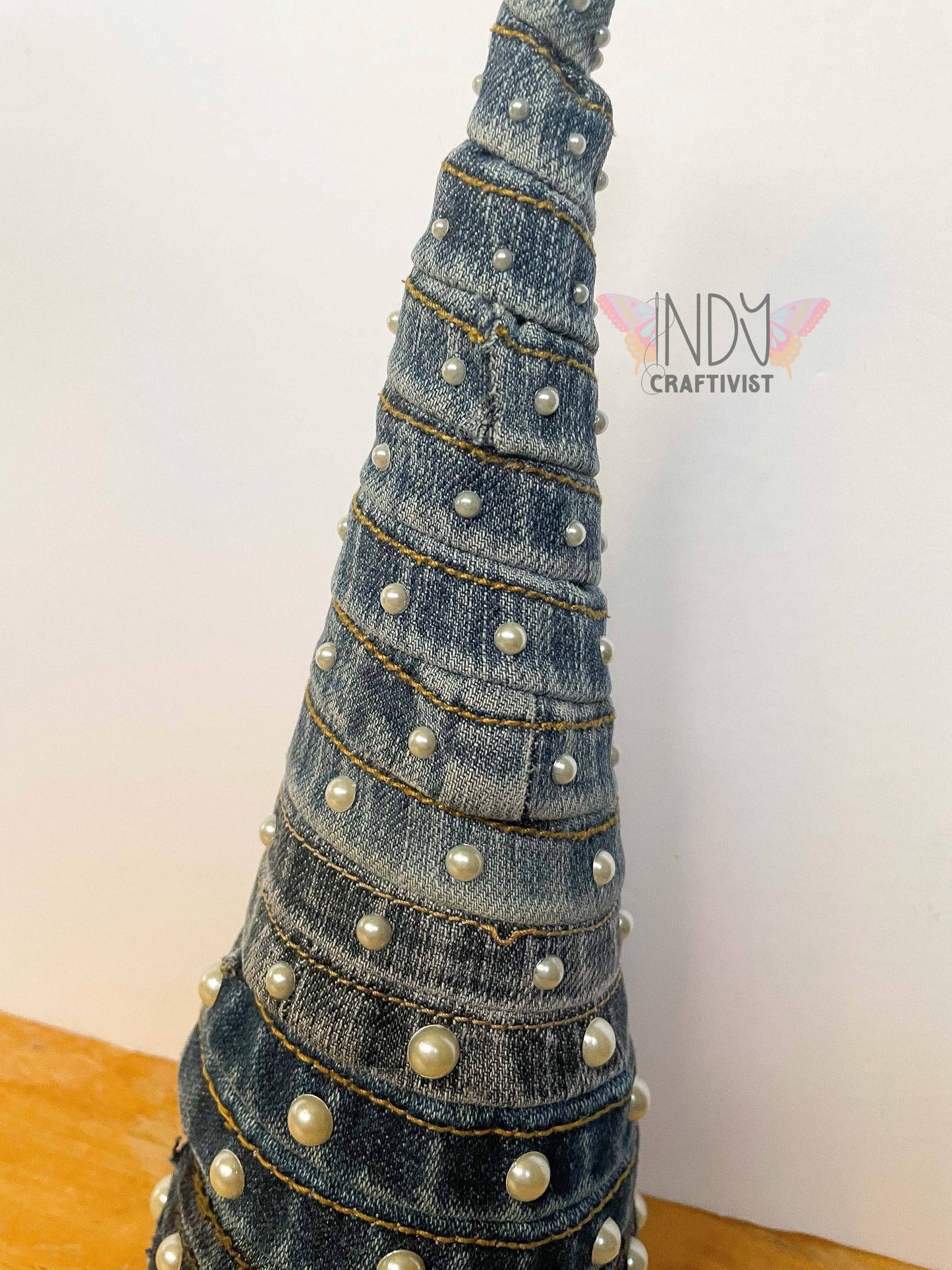 Upcycled Denim Tree