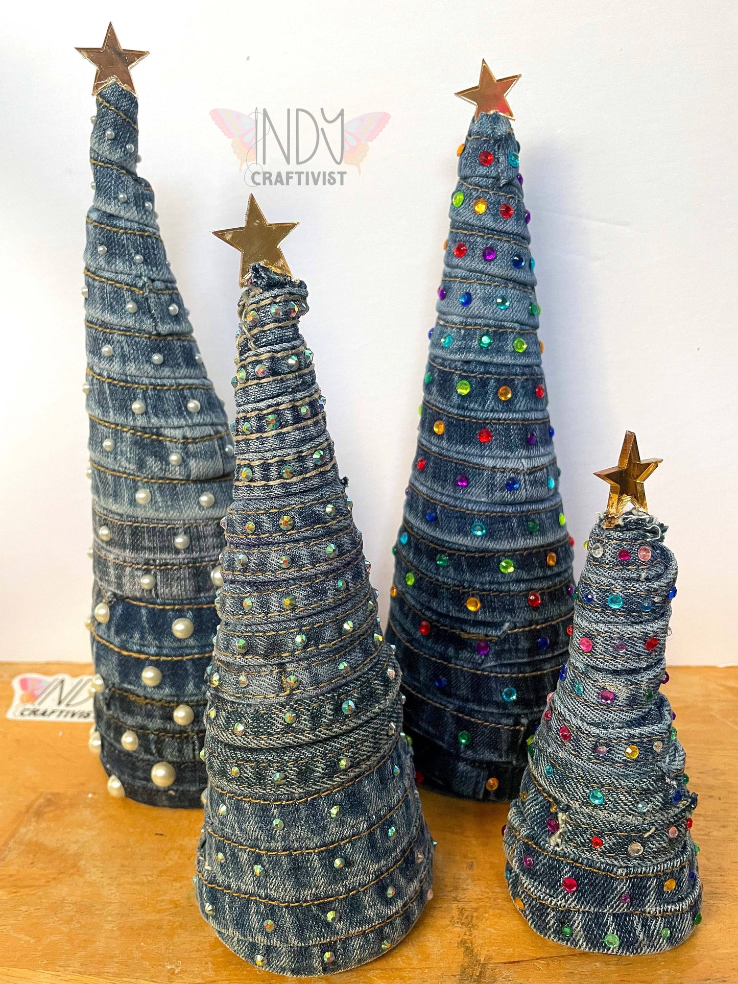 Upcycled Denim Tree