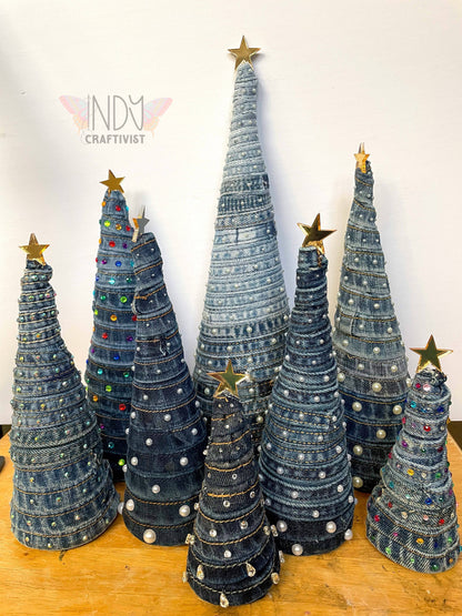 Upcycled Denim Tree