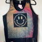 Adult Large Reverse Dyed Smile Tie Dye Tank Top