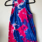 Blue Adult Medium Tie Dye Tank Top Dress