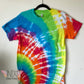 Rainbow Adult Medium Tie Dye T-shirt