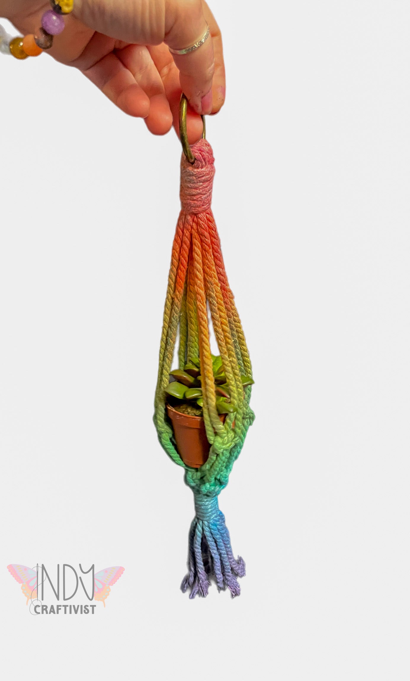 Tie Dyed Mini Planter