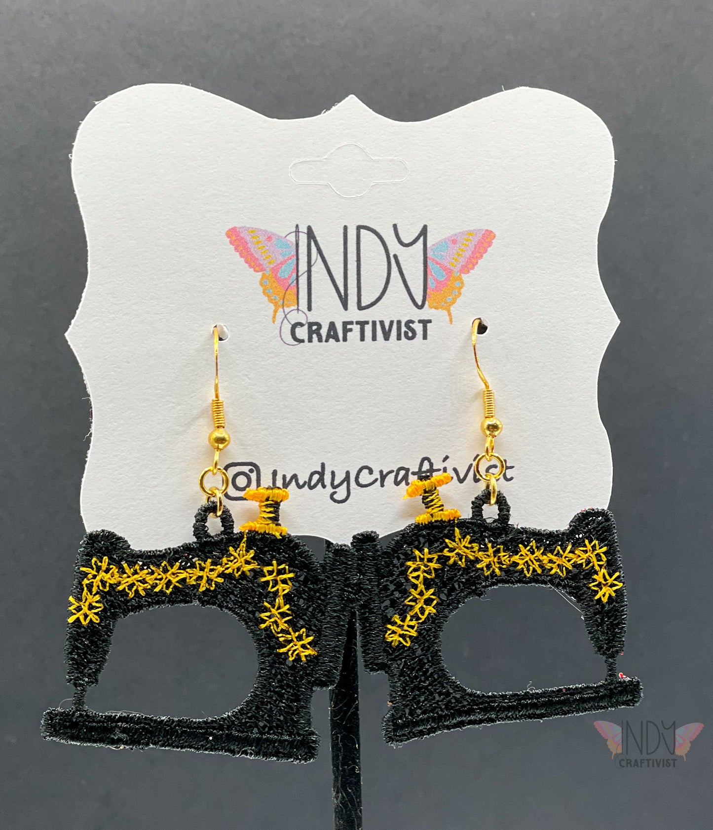 Made-To-Order Vintage Sewing Machine Earrings