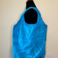 Blue Tie Dye Round Bottom Bag Stuffable Tote Bag