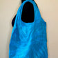 Blue Tie Dye Round Bottom Bag Stuffable Tote Bag
