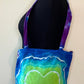 Green Heart Tie Dye Tote Bag
