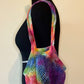 Full Rainbow Tie Dyed Crochet Farmers Market Bag