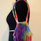 Full Rainbow Tie Dyed Crochet Farmers Market Bag