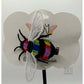Freestanding Lace Pride Bee Embroidered Hair Jewelry