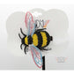 Freestanding Lace Pride Bee Embroidered Hair Jewelry