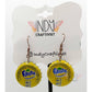 Kenyan Pineapple Fanta Soda Bottlecap Earrings