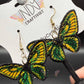 Cape York Birdwing Full Butterfly Earrings