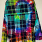 Extra Large Long Sleeve Upcycled Tie Dyed Button Down