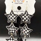 Checkered Stacked Stars Earrings