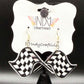 Checkered Racing Flag Earrings