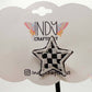Checkered Star Brooches