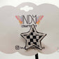Checkered Star Brooches