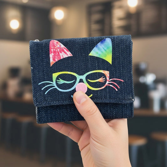 Upcycled Denim Animal Coin Purse