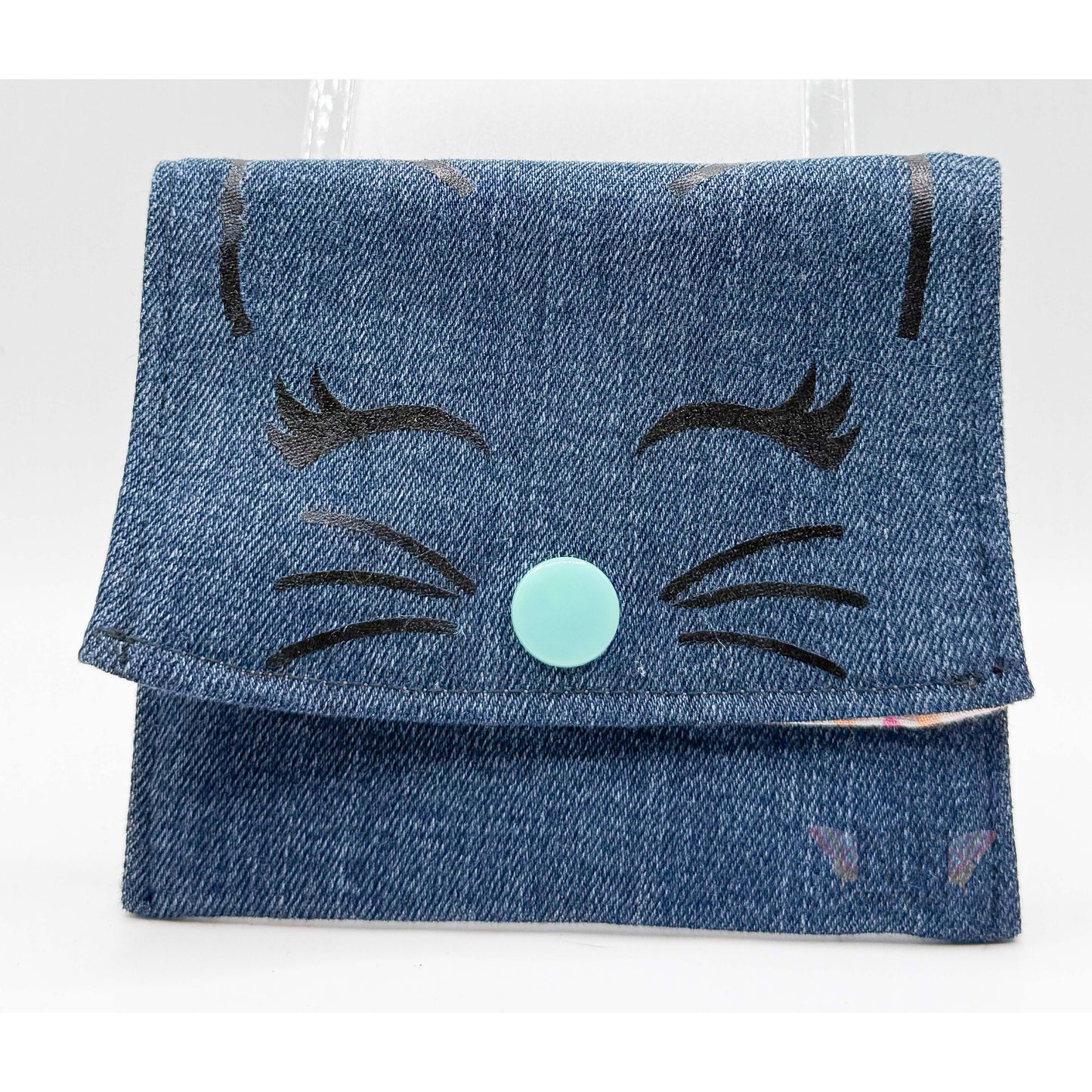 Upcycled Denim Animal Coin Purse