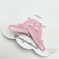A Pair of I'm Speaking Embroidered Converse Like Hair Clip