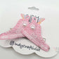 A Pair of I'm Speaking Embroidered Converse Like Hair Clip