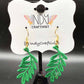 Lace Curved Vine Earrings