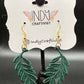 Lace Curved Vine Earrings