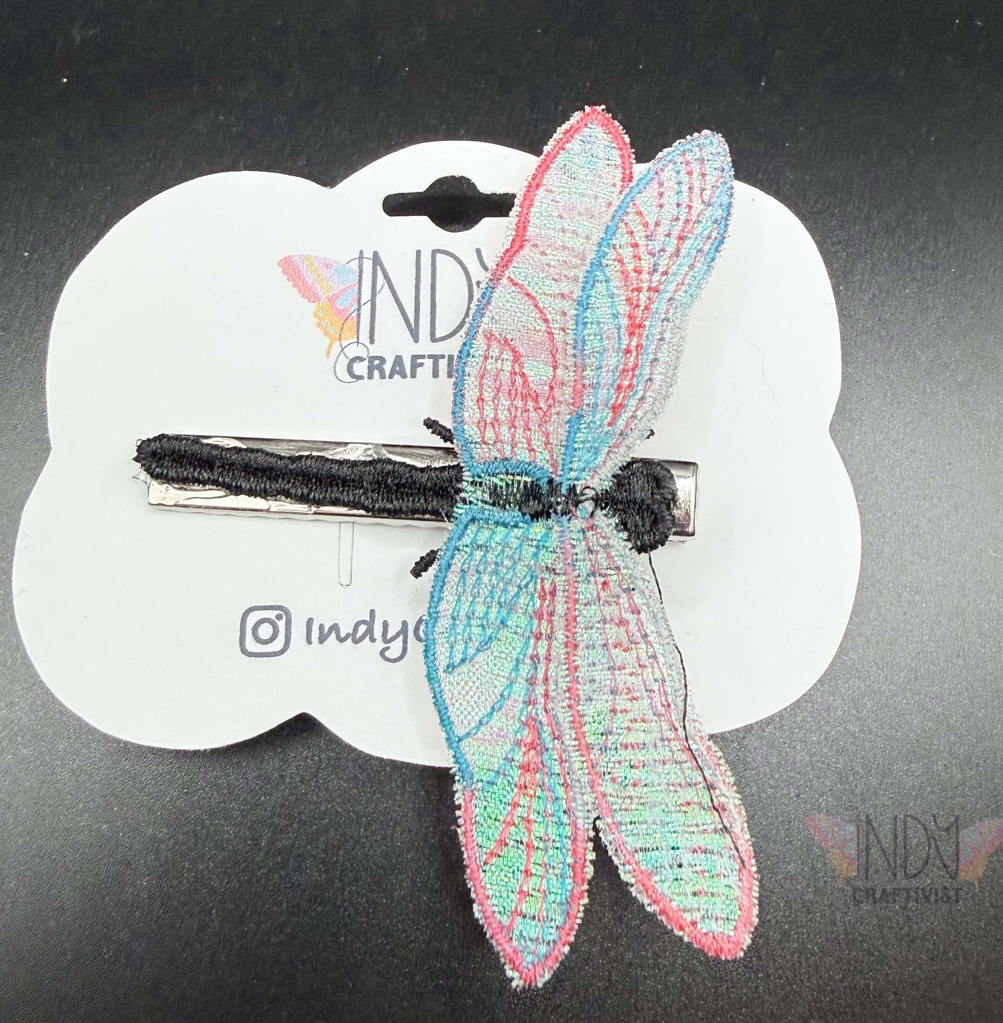 Pride Embroidered Dragonfly Hair Jewelry