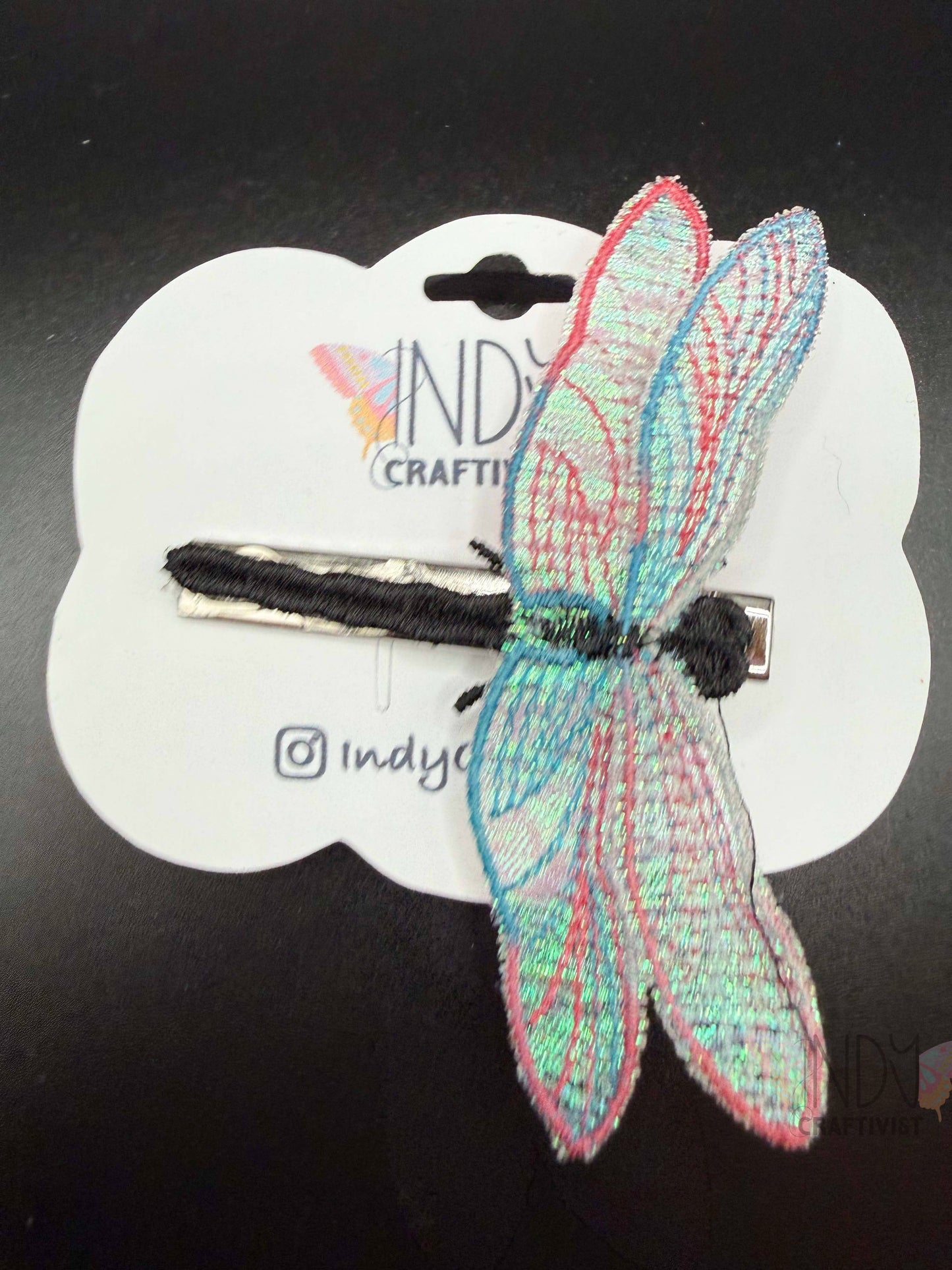 Pride Embroidered Dragonfly Hair Jewelry