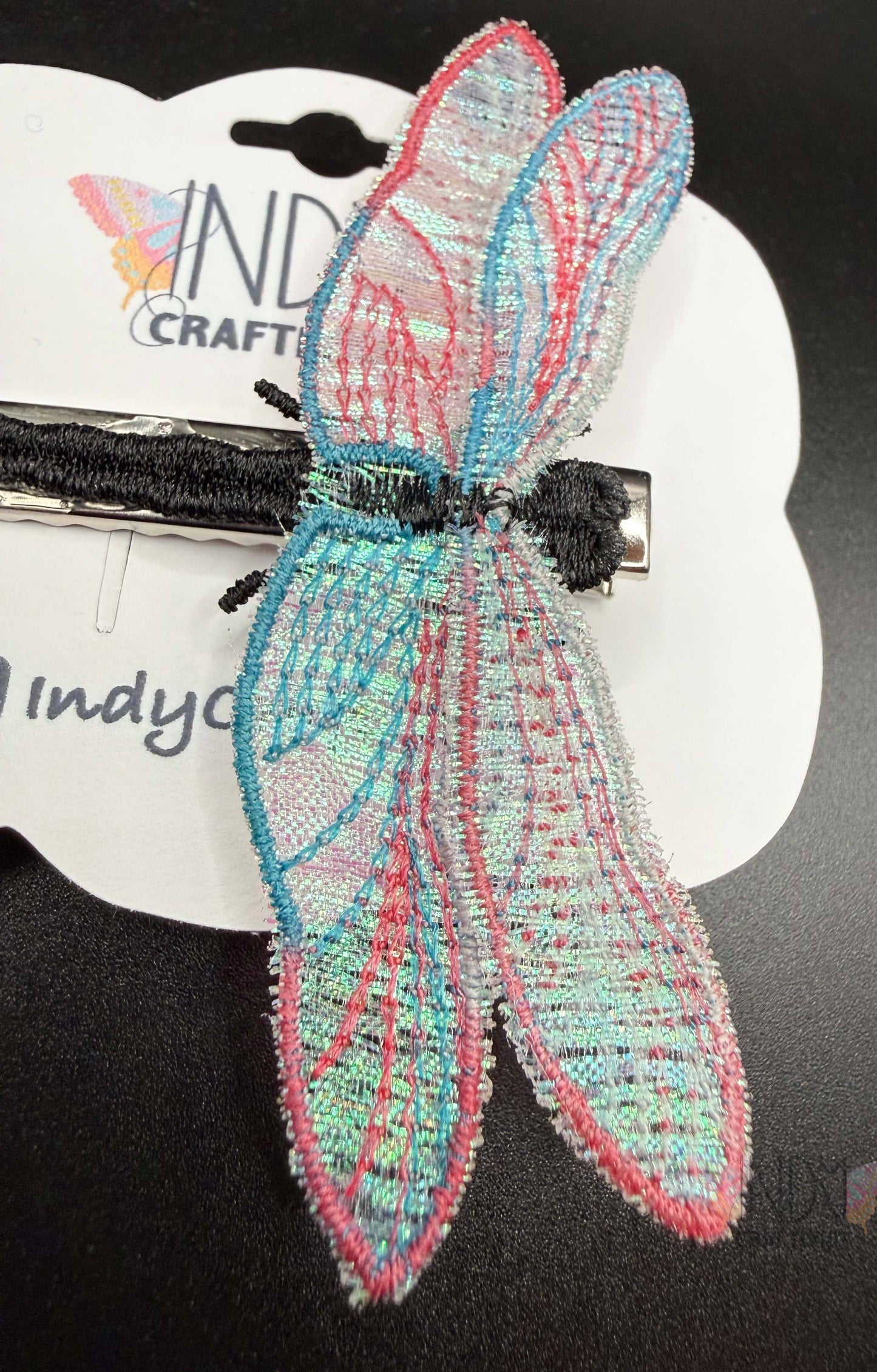 Pride Embroidered Dragonfly Hair Jewelry