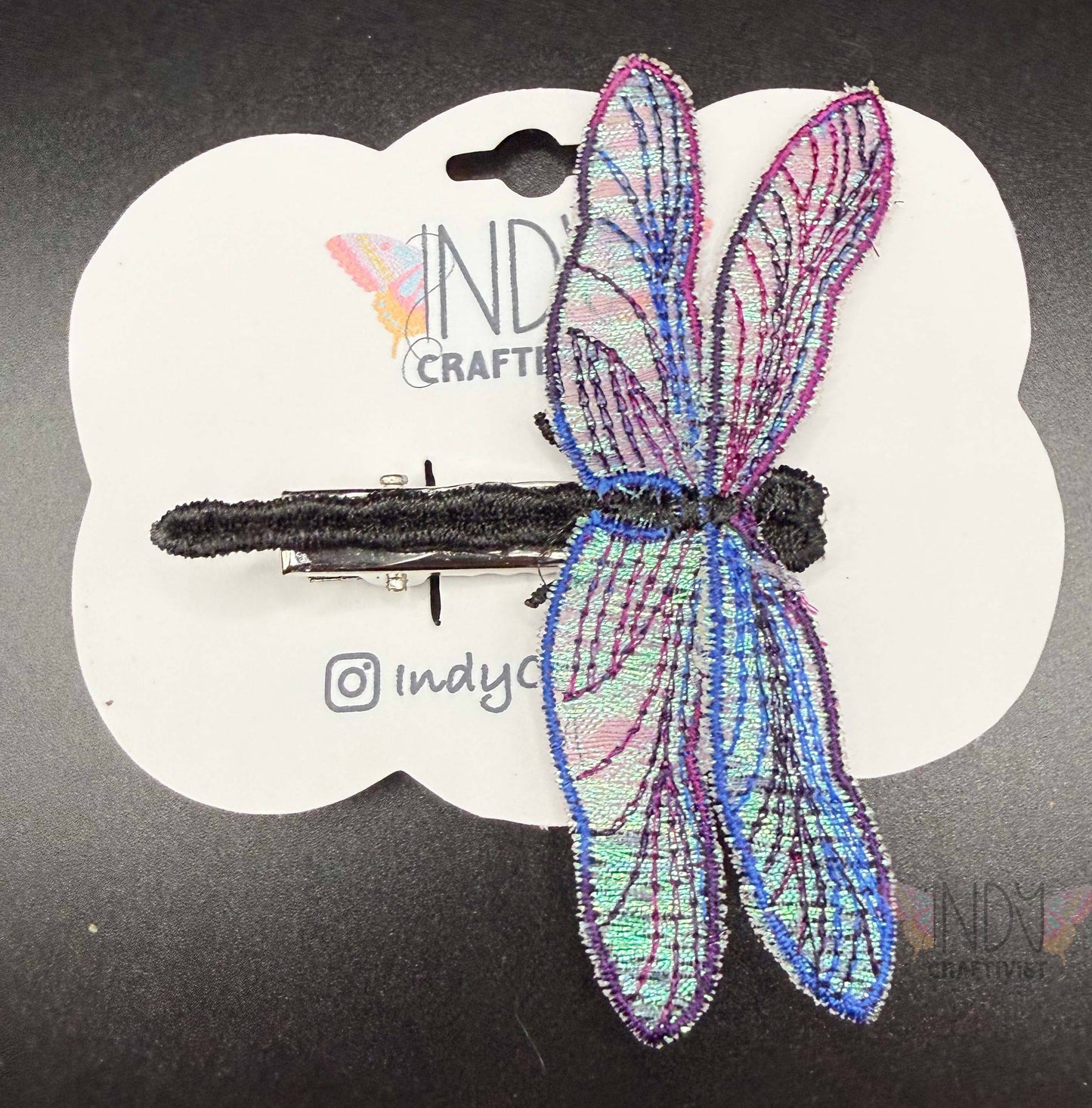 Pride Embroidered Dragonfly Hair Jewelry