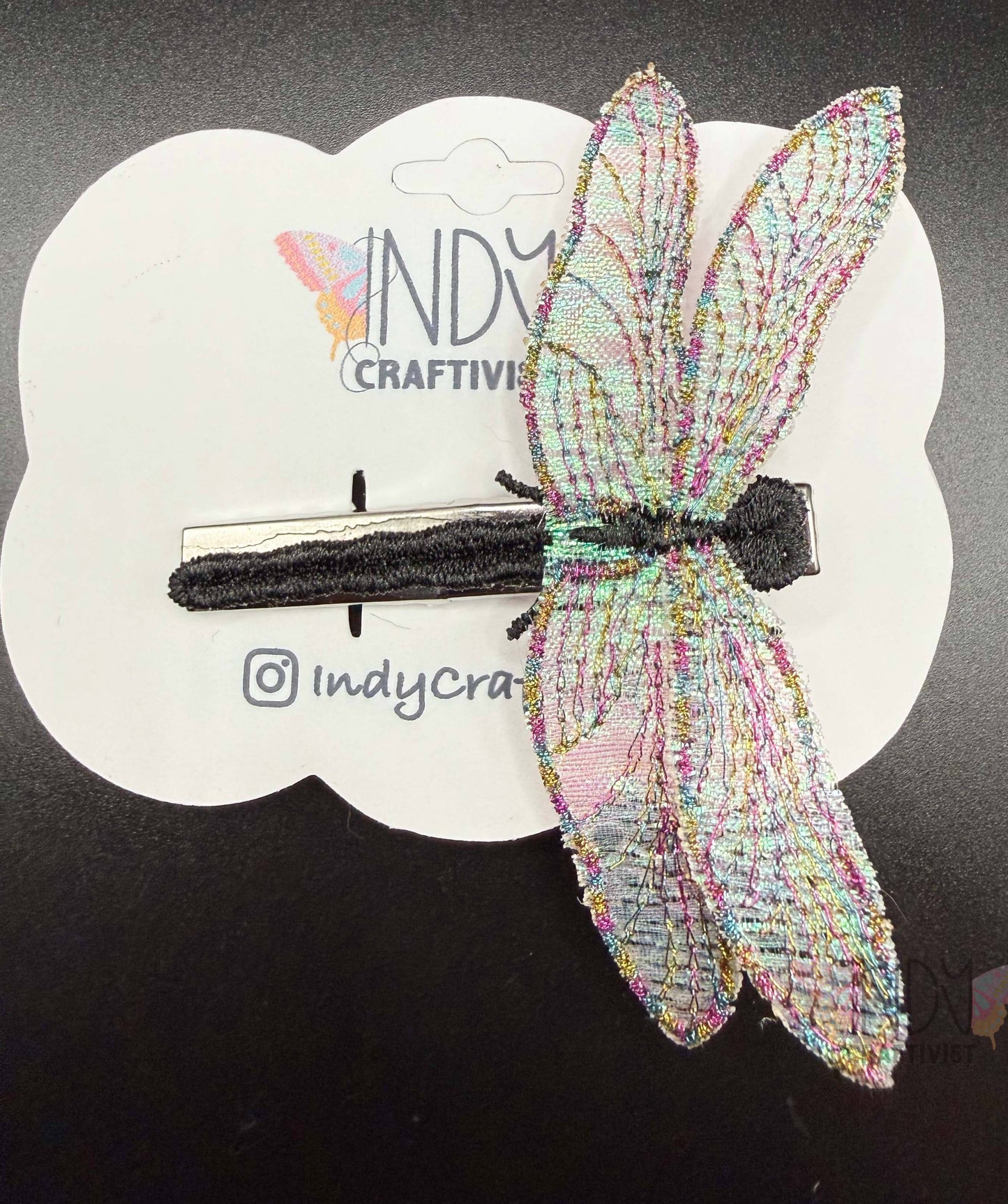 Pride Embroidered Dragonfly Hair Jewelry