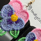 Pansies Flower Earrings