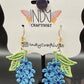 Bluebonnet Flower Earrings